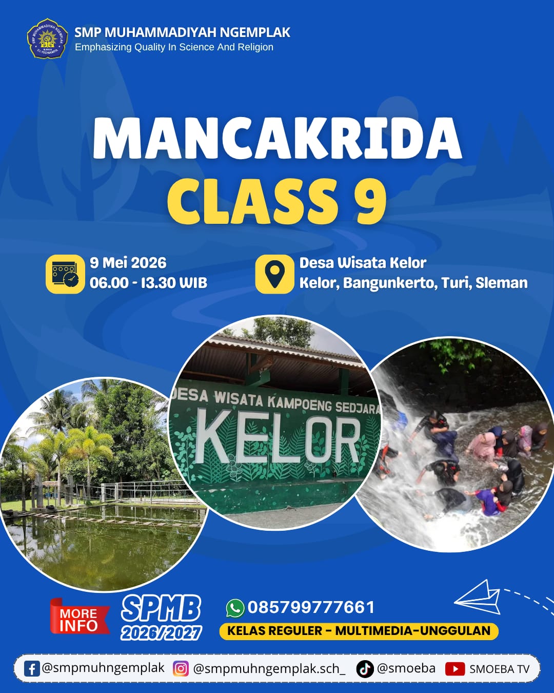 Mancakrida Kelas 9 SMP Muhammadiyah Ngemplak Digelar di Desa Wisata Kelor
